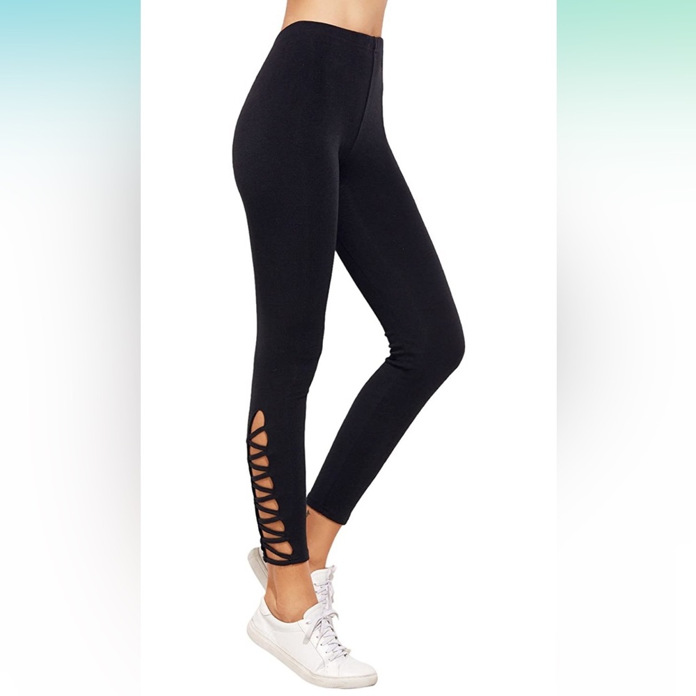 Black Cutout Leggings